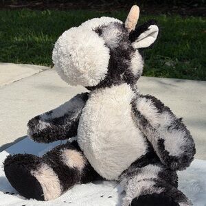 Cow Plush Stuffed Animal Black White Farm Cow Soft Toy Cute Farm Animal Plush
